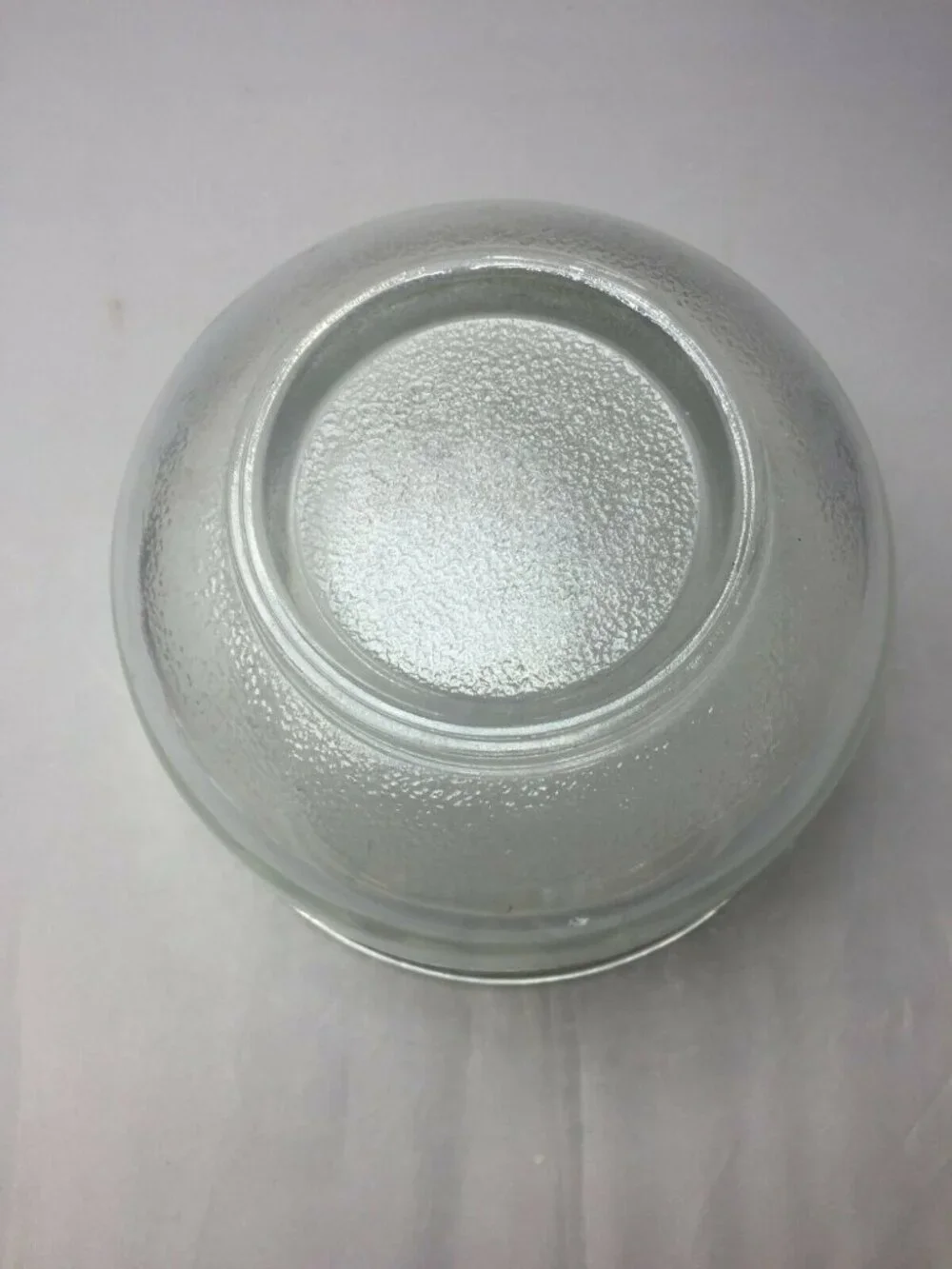 Vtg Pour Spout Small Mixing Bowl Clear Glass 6.5